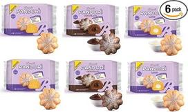 Bauli Pandori' Classico, Cioccolato, Latte Classic, šokoladinis, minkštas pieniškas Pandoro pyragas, itališkų pyragaičių patiekalas, 2 x 150 g, 4 x 178 g + itališkas gardėsis Polpa