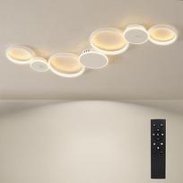 BAYHT lubų šviestuvas LED gyvenamojo kambario šviestuvas Baltas apvalus LED lubų šviestuvas Dimmable 62 W 5300 LM su nuotolinio valdymo pulteliu 3000 K - 6500 K Tinka gyvenamojo kambario lubų šviestuvas Miegamasis