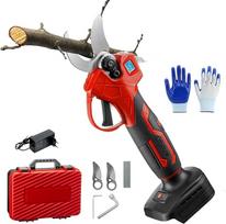 Be akumuliatoriaus Elektrinės žirklės "Makita", 15-30 mm profesionalios 21 V elektrinės genėjimo žirklės, genėjimo žirklės, genėjimo žirklės, genėjimo žirklės, akumuliatorinės žirklės (raudonos spalvos, be akumuliatoriaus)