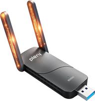 BE6500 USB „Wi-Fi“ adapteris, kompiuterio „Wi-Fi“ antena, USB 3.0 belaidis imtuvas 7, skirtas „Windows 10/11“, trijų dažnių juostų (6G/5G/2,4G), didelio stiprumo, 4K QAM, WPA3, OFDMA, MU-MIMO, mažo vėlavimo USB „Wi-Fi“ kompiuteriui