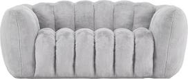 Bean Bag, suaugusiųjų Bean Bag pagamintas iš prabangių triušio kailio imitacijos, Bean Bag kaip patogus 2 sėdimų vietų, Bean Bags for Perfect Support, Bean Bag Chair for Living Room, Bedroom (Grey)