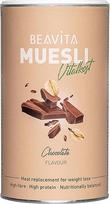 BEAVITA Šokoladiniai daug baltymų turintys dribsniai be cukraus (500 g) - daug skaidulų turinti granola be cukraus, granola be cukraus kaip baltyminis užkandis, be glitimo,