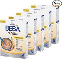 BEBA SINLAC Ryžių košė be glitimo, be sojų, pieno ir laktozės, 5 vnt. (5 x 250 g)