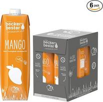 beckers bester Mango - 6 vnt. - Mangonektaras - su tiesioginėmis sultimis - Co2 neutralus - veganiškas - be konservantų - be GMO - be laktozės - (6 x 1000 ml)