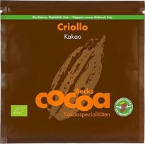 Becks cocoa Criollo Pure Organic Cocoa - aukščiausios kokybės geriamasis šokoladas be cukraus ir priedų, neskaldyti kakavos milteliai, puikiai tinka karštam šokoladui, kepiniams ir desertams - 20 g maišelis