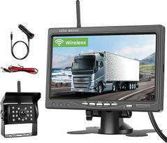 Belaidė atbulinės eigos kamera su 7 colių HD monitoriumi, IP68, BSD