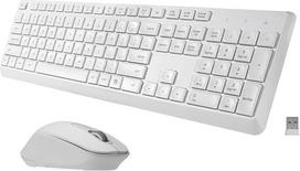 Belaidė klaviatūra ir pelė, JAV išdėstymo (QWERTY), tyli ir minkšta 2.4G viso dydžio kompiuterio klaviatūra ir ergonomiška belaidė pelė, skirta "Windows", "Mac" staliniams kompiuteriams, nešiojamiesiems kompiuteriams, asmeniniams kompiuteriams ir kompiute