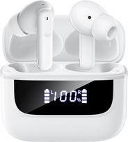 Belaidės ausinės „Bluetooth 5.4“, į ausį įdedamos ausinės, Hi-Fi stereo, gilus bosas