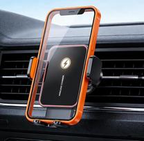 Belaidis automobilinis įkroviklis, automatinis fiksavimas, automobilinio telefono laikiklis