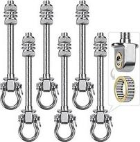 BeneLabel Swing Hooks Guoliai, 225 mm Hamakas Priedas Medinė sija M10 Sunkiosios apkrovos kabančios kėdės pakaba Betono lubos Nerūdijančio plieno besisukantis Punch Bag lubų montavimo kablys Eyelet kablys varžtams