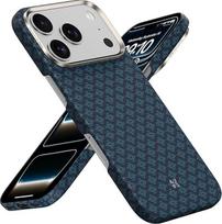 BENKS itin plonas "iPhone 17 Pro Max" dėklas "MagSafe", pagamintas iš "Dupont Kevlar Aramid Fibre" pluošto, mobiliojo telefono dėklas "iPhone 17 Pro Max" dėklas, atsparus smūgiams, atsparus įbrėžimams, plonas "iPhone" dėklas, žydrai mėlynas