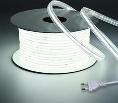 BENLUN 230 V kintamosios srovės COB LED juosta, skirta naudoti lauke, skaidri, atspari vandeniui, 20 m
