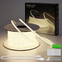 BENLUN COB LED juosta, 230 V, skirta naudoti lauke, skaidri, atspari vandeniui, 30 m