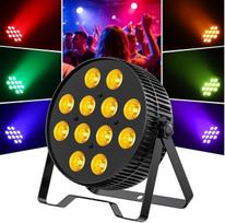 BETOPPER 6-in-1 LED scenos šviestuvai RGB+žalia+gintarinė+UV „Par de Led“ 1P | 12×18 W DJ „Par“ šviestuvai su „Wash“ ir „Strobe“ efektais, scenos apšvietimas, DMX512 apšvietimo šviestuvai DJ-ams, vakarėliams, koncertams, barams