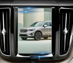 BIBIBO suderinama su Volvo XC40 XC90 XC60 2018-2023 2024 navigacijos apsauginė plėvelė XC 4H atspari įbrėžimams 8,7 colių GPS ekrano apsauga Sat Nav plėvelė XC40 XC60 XC90 priedai (2 vnt.)