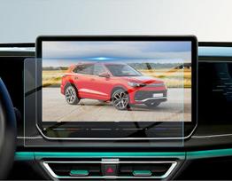 BIBIBO, suderinama su 2024, 2025, 2026 m. „VW Tiguan 3“ / „Passat B9“ / „ID.7“ modeliais. Navigacijos ekrano apsauginė plėvelė, 15 colių „Discover Pro Max“ ekrano apsauginė plėvelė, 9H atsparumo įbrėžimams, „ID.7“ priedai