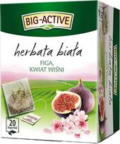 BIG ACTIVE Baltoji arbata, Fig Cherry Blossoms, 40 gramų, 20 arbatos maišelių, pakuotė, be kofeino