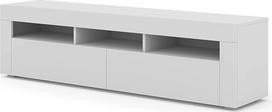 BIM baldai "Moreno Lowboard TV spintelė, 160 cm, pakabinama arba pastatoma, universali apatinė spintelė, TV lenta, staliukas, HiFi staliukas, pakabinama spintelė (matinės baltos spalvos)