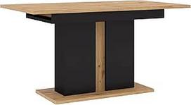 BIM baldai Nuka I 140 (200) cm sulankstomas stalas, virtuvės stalas, valgomojo stalas, "Artisan" ąžuolas