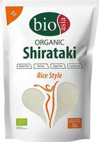 BIOASIA Ekologiški "Shirataki" ryžiai, pagaminti iš ekologiškų konjako miltų - mažai kalorijų, be cukraus, riebalų ir glitimo (1 x 270 g)