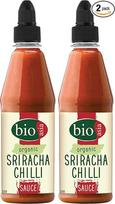 BIOASIA Ekologiškas Sriracha čili padažas, ugningai aštrus raudonųjų čili pipirų padažas Wok patiekalams, ryžių keptuvėms ir makaronams kepti - 1 x 200 ml (2 vnt.)