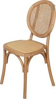 Biscottini medinė rotango kėdė 92 x 48 x 43 cm medžio masyvo virtuvės kėdės, pagamintos Italijoje Valgomasis kambarys Gyvenamasis kambarys Vintage kryžiaus kėdė Minkštos kėdės Lauko