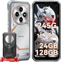 Blackview Fort 2 Lauko išmanusis telefonas "Android 15", 24(8+16)GB+128GB/2TB, Ultra-Dünn 10,7 mm lauko išmanusis telefonas be priedų, Gemini AI, 6,56" HD+90 Hz, IP69K Wasserdicht 16MP+13MP, 4G Dual/NFC/OTG/GPS/245g