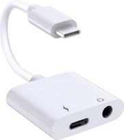 BLKing USB-C į 3,5 mm ausinių lizdo adapteris, „Type-C“ į „AUX“ garso keitiklis, „2-in-1“ įkroviklis, palaiko PD greitąjį įkrovimą „iPhone 17/16/15“ serijos įrenginiams, „iPad Pro“ ir „MacBook Pixel“