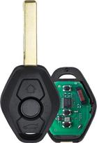 BMW CAS2 5 serijos E46, E60, E83, E53, E36, E38, E39 HU92 nuotolinio valdymo pultas, 434 MHz | 3 mygtukai, raktas-kortelė, ID46 lustas, HU92 peilis