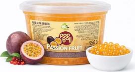 Bobo4T „Popping Boba“ su pasifloros vaisiais, 950 g – vaisinės granulės, skirtos burbuliniam arbatai, „Pop Balls“, sulčių rutuliukams, kokteiliams, desertams ir šaldytam jogurtui papuošti