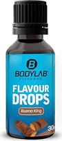 Bodylab24 Aromato lašeliai 30 ml Bueno King, bekaloriai, be cukraus ir riebalų aromato lašeliai, aromato lašeliai maistui saldinti, kavos sirupas, aromato lašeliai be dirbtinių dažiklių