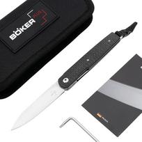 BÖKER PLUS® – „LRF Gentleman Professional“ kišeninis peilis su spaustuku – „Linerlock“ tipo kasdienio naudojimo (EDC) peilis, valdomas viena ranka, 7 cm – aukščiausios kokybės sulankstomas peilis su ypač aštriu VG10 peilio ašmeniu