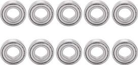 BORDSTRACT miniatiūriniai rutuliniai guoliai, 10 vnt. S6205ZZ 52 x 25 x 15 mm 2 x 1 x 0,6 colio nerūdijančio plieno greitaeigės įrangos detalės