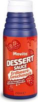 Braškių padažas ledams ir desertams pagardinti, desertų padažas, puikus blynų, vaflių ir desertų pagardas, 250 g Movito