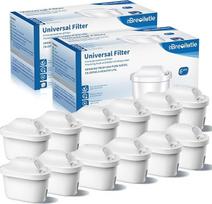 BREOILUTLE vandens filtro kasetės, skirtos "Brita Marella" vandens filtrui, suderinamos su "Brita Maxtra+ Plus Maxtra Pro All-in-1", mažina PFAS/PFOA/PFOS kiekį (12, klasikinis)
