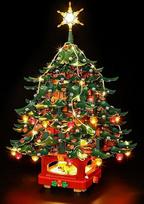 BRIKSMAX LED apšvietimas "Lego Icons Family Christmas Tree" 41843, suderinamas šviesos rinkinys kaladėlėms - be "Lego" rinkinio, aukščiausios kokybės dekoratyvinis apšvietimas modelių gamybai, skirtas namų dekoravimui, dovana suaugusiesiems