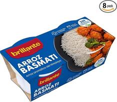 BRILLANTE Basmati ryžiai dubenėliuose, 2 vnt. x 125 g pakuotė, 8 vnt.