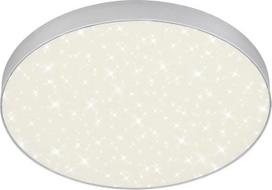 BRILONER - LED lubų šviestuvas su žvaigždėtu dangumi, be rėmelio, neutralios baltos šviesos spalvos, LED šviestuvas, lubų šviestuvas, svetainės šviestuvas, miegamojo šviestuvas, virtuvės šviestuvas, 38,7 x 3,6 cm, sidabrinės spalvos