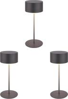 BRILONER - LED stalinis LED šviestuvas belaidis IP44 su jutikliniu valdymu, reguliuojamas apšvietimas, šviesos kraštas, naktinis šviestuvas, skaitymo šviestuvas, LED šviestuvas, stovyklavietės šviestuvas, stalinis šviestuvas, akumuliatorinis šviestuvas, l