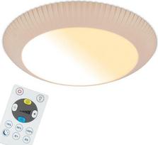 BRILONER – LED lubų šviestuvas su reguliuojamu šviesos stiprumu, nuotolinio valdymo pultu, CCT, apvalus, 46 cm, smėlio spalvos
