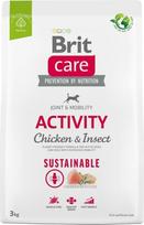 BRIT Care Dog Sustainable Activity Chicken & Insect - sausas maistas šunims - 3 kg