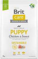 BRIT Care Dog Sustainable Puppy Chicken & Insect - sausas maistas šunims - 3 kg
