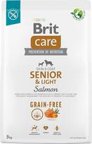 Brit Sausas maistas vyresniems visų veislių šunims (vyresniems nei 7 metų) Care Dog Grain-Free Senior & Light Salmon 3 kg