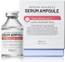 BRÜUN „Peptox“ peptidinis veido serumo ampulė – drėkinamasis korėjietiškas veido ir kūno odos priežiūros serumas, skirtas naudoti su „Derma Pen“ arba be jo, 1,18 fl.oz.