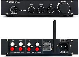 BRZHIFI L1B Pure A klasės stiprintuvas 2.1 kanalo HiFi mini garso stiprintuvas Aukštas ir žemų dažnių nepriklausomas valdymas "Bluetooth 5.0" namams / žemų dažnių garsiakalbiui / aktyviajam garsiakalbiui (juodas)