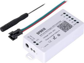 BTF-LIGHTING SP801E WiFi AP+STA dvigubo režimo LED valdiklis WS2812B SK6812 WS2811 APA102C IC LED juostelės matricos plokštės modulis Šviesa BluFi Bluetooth palaikomas paskirstymas Art-Net IOS/Android App valdymas