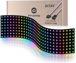BTF-LIGHTING WS2815 RGB LED matricos panelė, 8 x 32, 256 pikseliai, atskirai valdomi, dvigubo signalo, programuojama, 12 V nuolatinės srovės, lanksti spausdintinė plokštė, skirta SP107E, K-1000C ir kt. valdikliams. Nuotraukos, vaizdo įrašai