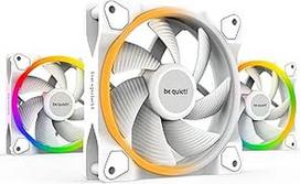 Būkite tylūs! "Light Wings BL100 White" 120 mm PWM tripakopis korpuso ventiliatorius, baltos spalvos, 3 vnt.