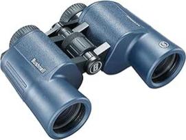 Bushnell - H2O 2 - Binokliai - 10x42 tamsiai mėlyni Porro - su daugiasluoksne danga - atsparūs vandeniui/prieš rūką - pasukami okuliaro gaubteliai - vandens sportas - valtys