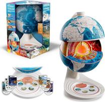 C Toys – „So Science“ – Interaktyvus 3D tyrinėjimo gaublys vaikams nuo 6 metų – „SoundQuiz“ – Pasaulio geografija ir kultūros – Garso žemėlapiai – Švietimo žaidimas STEM – FR/EN – COS 003FR